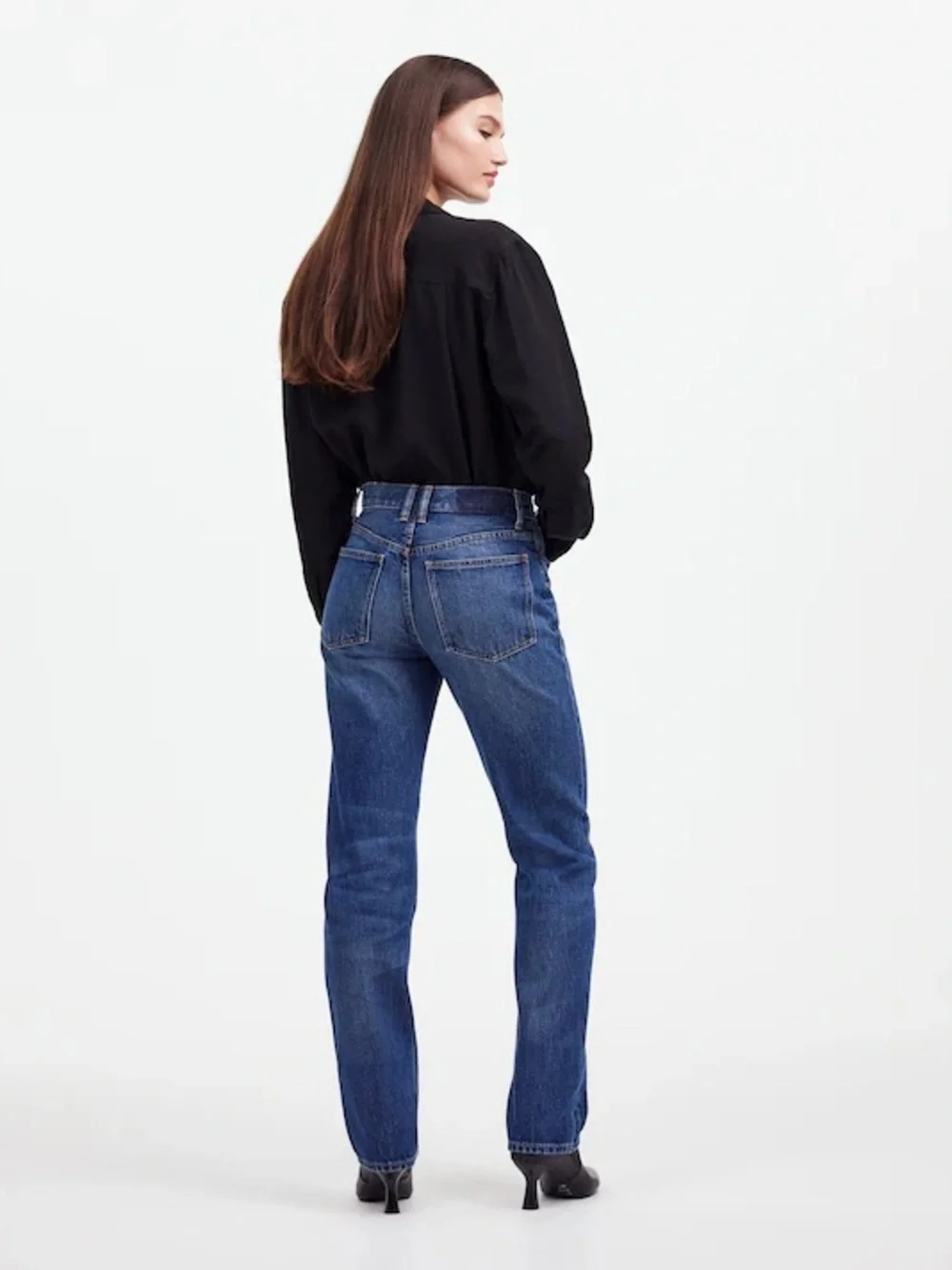 Alexa Chung for Madewell High-Rise Straight Jean in Allendale Wash size 27